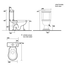 Бачок для унитаза Kerasan Retro 108101