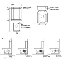 Бачок для унитаза Kerasan Waldorf 418101