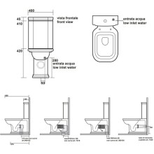 Бачок для унитаза Kerasan Waldorf 418101