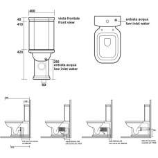 Бачок для унитаза Kerasan Waldorf 418101
