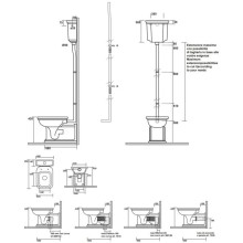 Бачок высокий для унитаза Kerasan Waldorf 418001bi