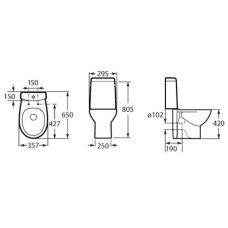 Бачок Roca Victoria Nord 341ND0000