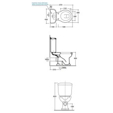 Бачок для унитаза Globo Paestum PA012bI
