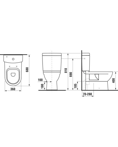 Бачок для унитаза Jika Mio 8277120002411