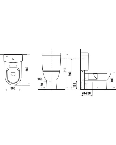Бачок для унитаза Jika Mio 8277130002421