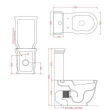 Бачок для унитаза Artceram Hermitage HEC009 01 00