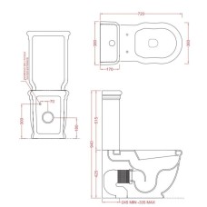 Бачок для унитаза Artceram Hermitage HEC009 01 00