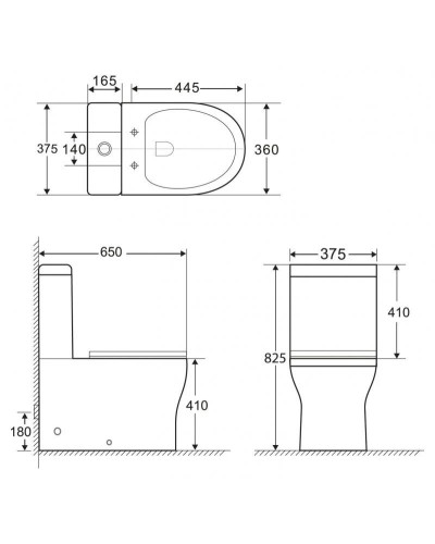 Бачок с двойным сливом 3/4,5 л BelBagno Ancona BB1224T