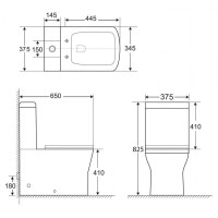 Бачок для унитаза 3/6 л BelBagno Romano BB248T