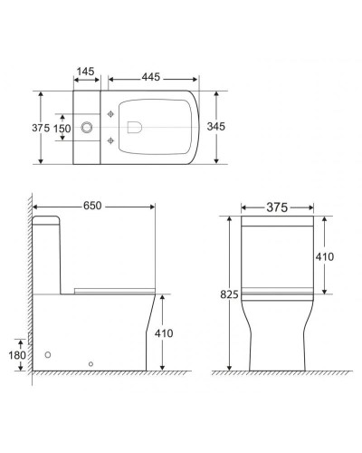 Бачок для унитаза 3/6 л BelBagno Romano BB248T