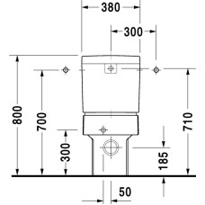 Бачок для унитаза Duravit Vero 0909000005