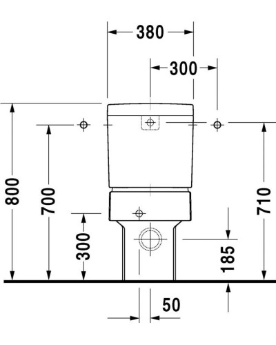 Бачок для унитаза Duravit Vero 0909000005