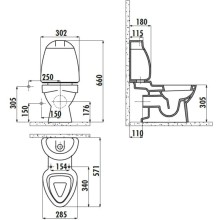 Бачок Creavit Cocuk Decor CK400-00CB00E-FF00