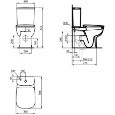 Бачок для унитаза Ideal Standard Esedra T282801