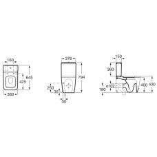 Бачок Roca Inspira 341520000