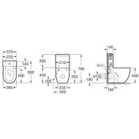 Бачок Roca Meridian 341242000