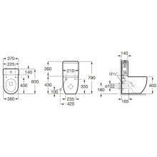 Бачок Roca Meridian 341242000