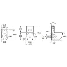 Бачок Roca Meridian 341242000