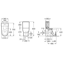 Бачок Roca Meridian 34124H000