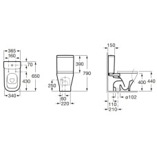 Бачок Roca The Gap 34147000Y