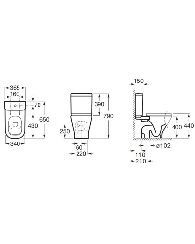 Бачок Roca The Gap 34147000Y