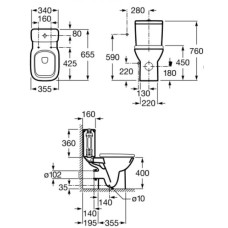 Бачок Roca Debba 34199100Y