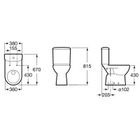 Бачок Roca Access 341231000