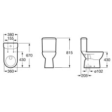 Бачок Roca Access 341231000