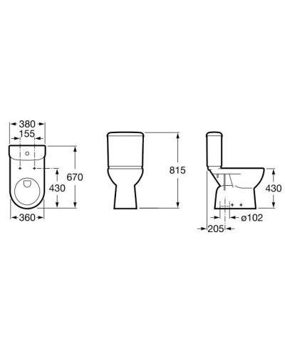 Бачок Roca Access 341231000