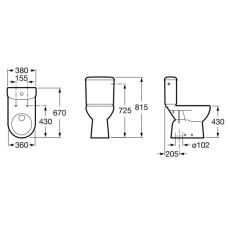 Бачок Roca Access 341230000