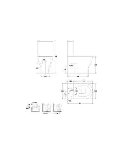 Бачок для унитаза Gala Emma 27558