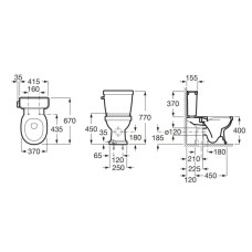Бачок для унитаза Roca Carmen 3410A1000