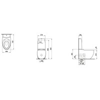 Бачок для унитаза Laufen Alessi One 8.2697.1.400.880.1