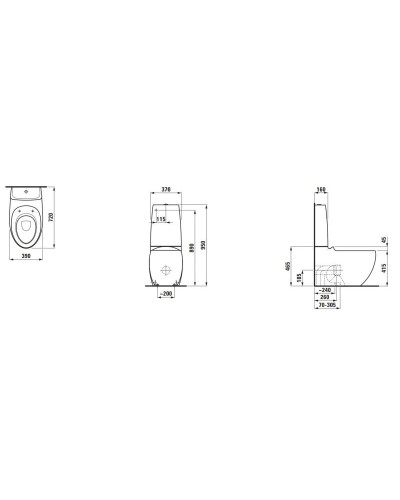 Бачок для унитаза Laufen Alessi One 8.2697.1.400.880.1