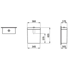 Бачок для унитаза Laufen Palomba 8.2880.1.000.871.1