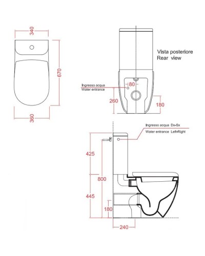Бачок для унитаза Artceram File 2.0 FLC001 01 00