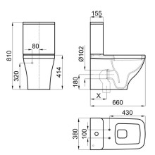Бачок для унитаза Noken NK Concept N398840035