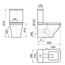 Бачок для унитаза Noken NK Concept N398840035