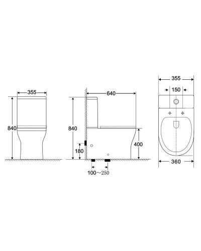 Бачок для унитаза 3/4,5 л BelBagno Monica BB805T