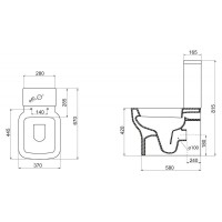 Бачок для унитаза BelBagno Vaso BB127T