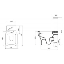 Бачок для унитаза BelBagno Vaso BB127T