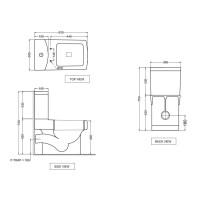 Бачок для унитаза Jaquar Fonte FNS-WHT-40201