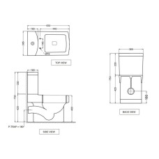 Бачок для унитаза Jaquar Fonte FNS-WHT-40201