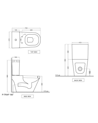 Бачок для унитаза Jaquar Vignette VGS-WHT-81201