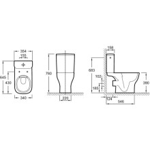 Бачок для унитаза Jacob Delafon Struktura ETAG212-WTE