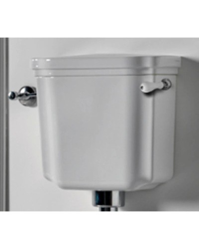 Бачок низкий с боковым отверстием для ручки смыва Kerasan Waldorf 418301bi