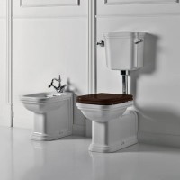 Бачок низкий с боковым отверстием для ручки смыва Kerasan Waldorf 418301bi