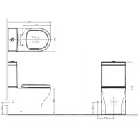 Бачок для унитаза 3,5/5 л Bravat Rael CY01016W-PA-RUS