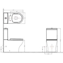 Бачок для унитаза 3,5/5 л Bravat Rael CY01016W-PA-RUS