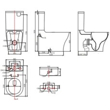 Бачок для унитаза 3,5/5 л Bravat Pura CY21214W-RUS